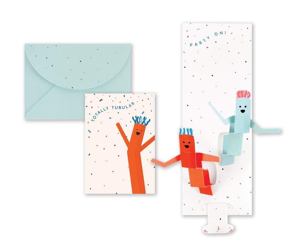 Greeting Card; Totally Tubular - Party On (Pop-Up Card)