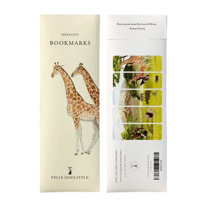 Bookmark Set; Serengeti by Felix Doolittle - Set of 5 Different Bookmarks