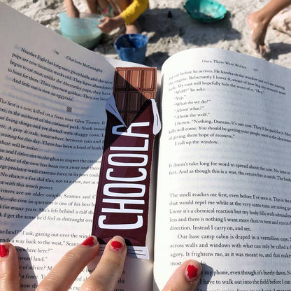 Die Cut Bookmark; Bar of Chocolate By Humdrum Paper