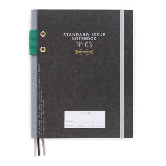 Notebook; Standard Issue No. 3 (Black, Elastic Closure)