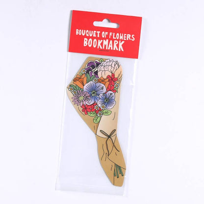 Die Cut Bookmark; Bouquet of Flowers By Humdrum Paper
