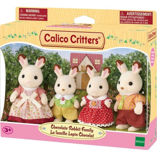 Calico Critters Chocolate Rabbit Family; Set of 4