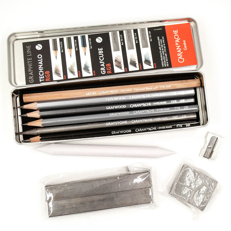 Caran D'Ache Sketching Set; Graphite Line