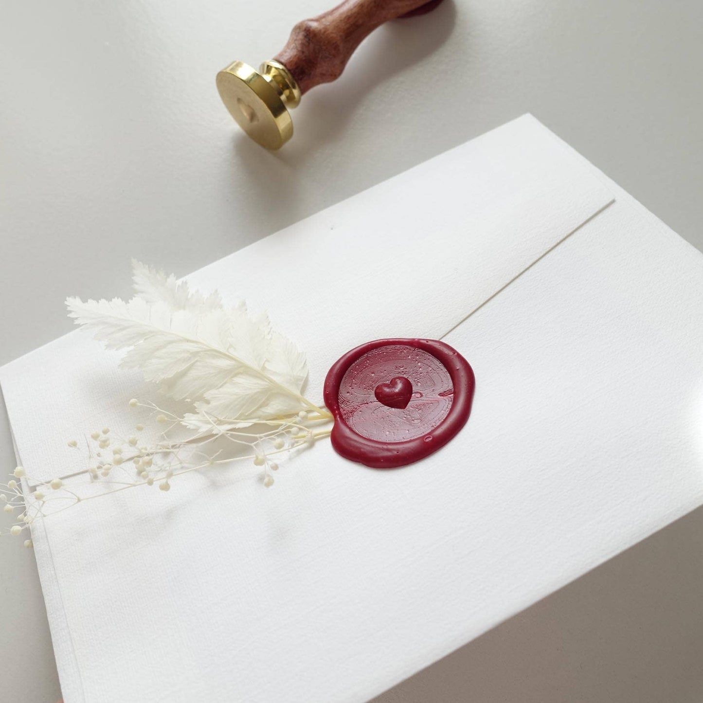 Wax Seal Stamp; Love Heart 3D