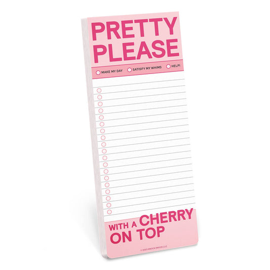 Notepad; Pretty Please Make-A-List (Pink, 50 Sheets)