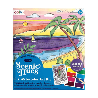 Ooly Watercolor Kit; Scenic Hues, Ocean Paradise