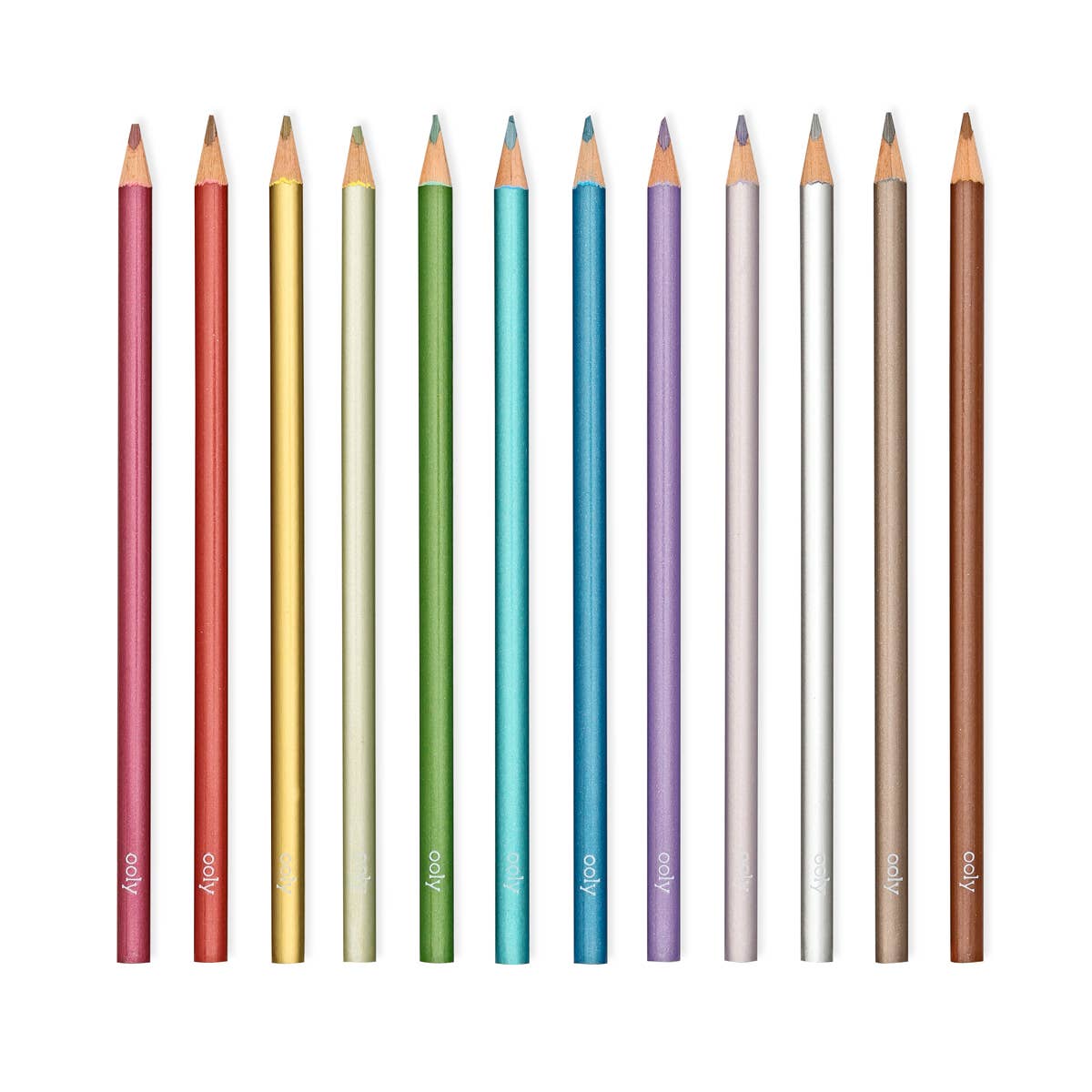 Ooly Modern Metallics Colored Pencils - Set of 12