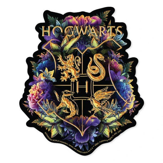 Vinyl Sticker; Hogwarts Crest (Watercolor)