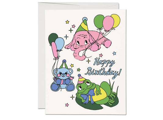 Birthday Card; Birthday Animals