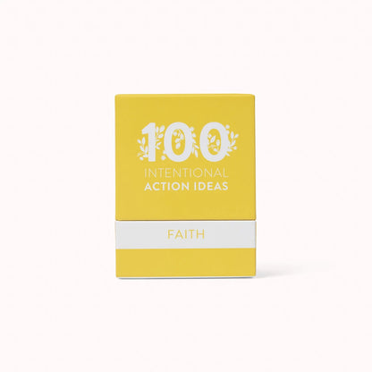 Faith card deck; Intentional Actions (100 Curated Cards)