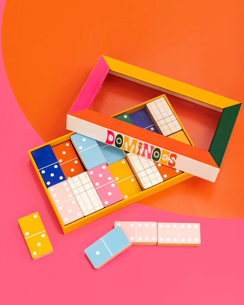 Dominoes; Colorblock By Ban.dō (28 Dominoes, Beechwood)