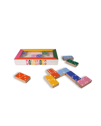 Dominoes; Colorblock By Ban.dō (28 Dominoes, Beechwood)