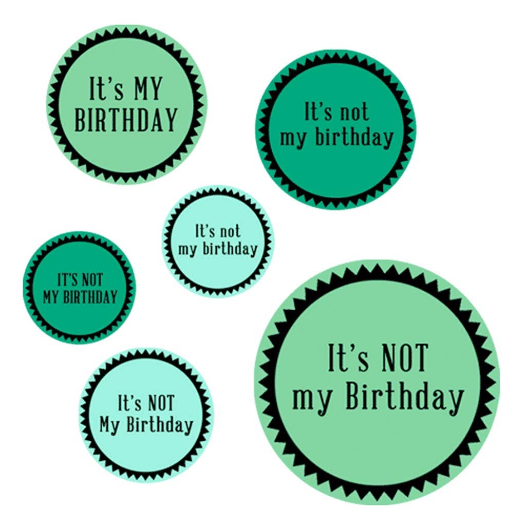 Pinback Button Set; Someones Birthday (Birthday Group, Set of 6)