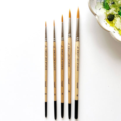 Watercolor Paintbrush Set By Emily Lex Studio