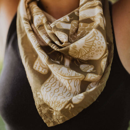 Bandana; No. 016 Mushrooms (100% Cotton)