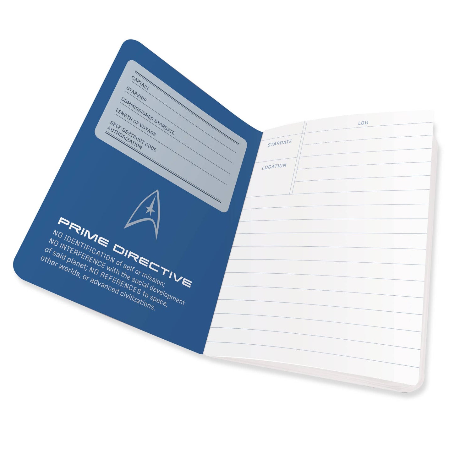 Star Trek Notebook; Captain's Log (Full-Size, Blue)