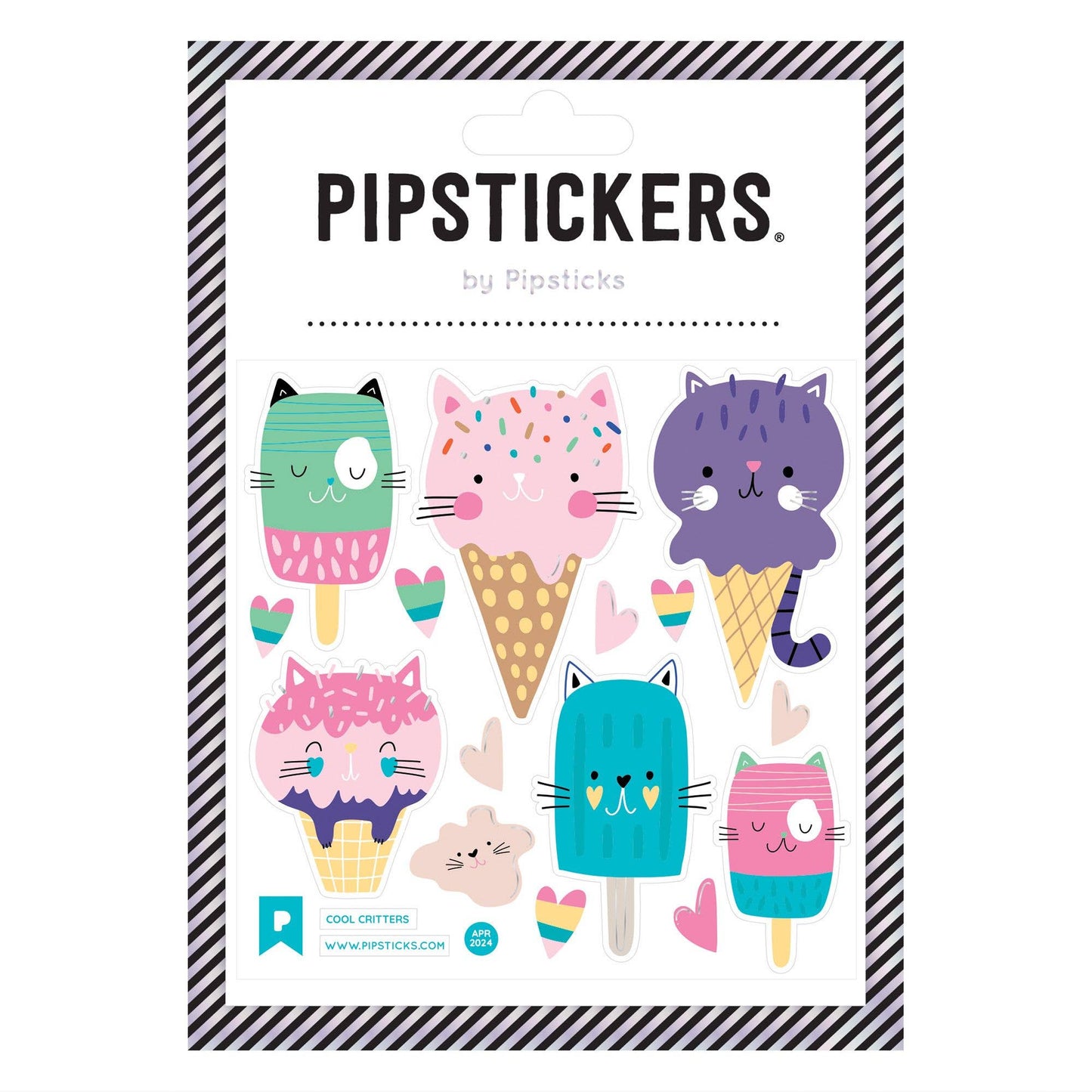 Pipsticks Sticker Sheet; Cool Critters