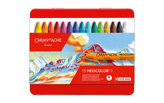 Caran D'Ache Neocolor; Wax Pastel (Set of 15)