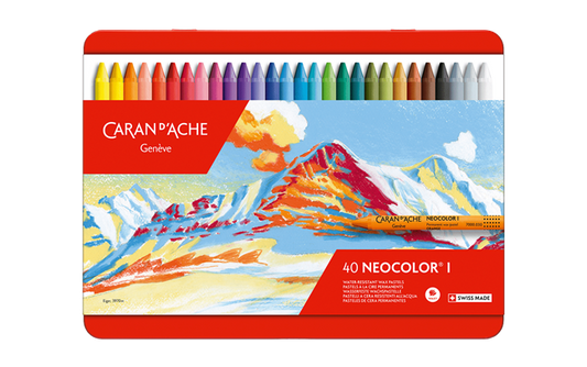 Caran D'Ache Neocolor; Wax Pastel (Set of 40)