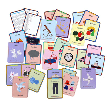 Eeboo French Flash Cards (56 Cards)