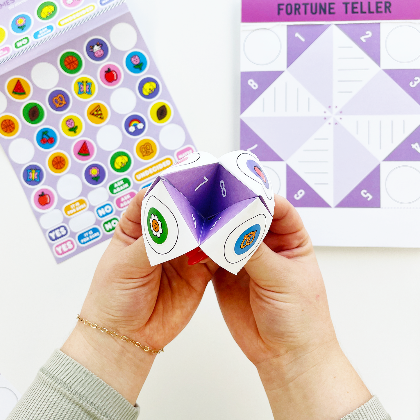 Pipsticks Notepad; Fortune Teller On-The-Go Pad