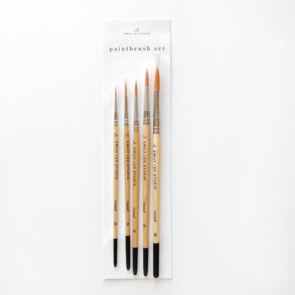 Watercolor Paintbrush Set By Emily Lex Studio