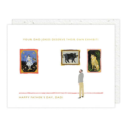 Seedlings Father's Day Card; Dad at the Museum (Plantable Envelope)