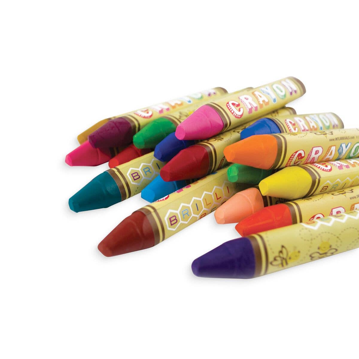 Ooly Brilliant Bee Crayons (24 Crayons, Triangle Shape)