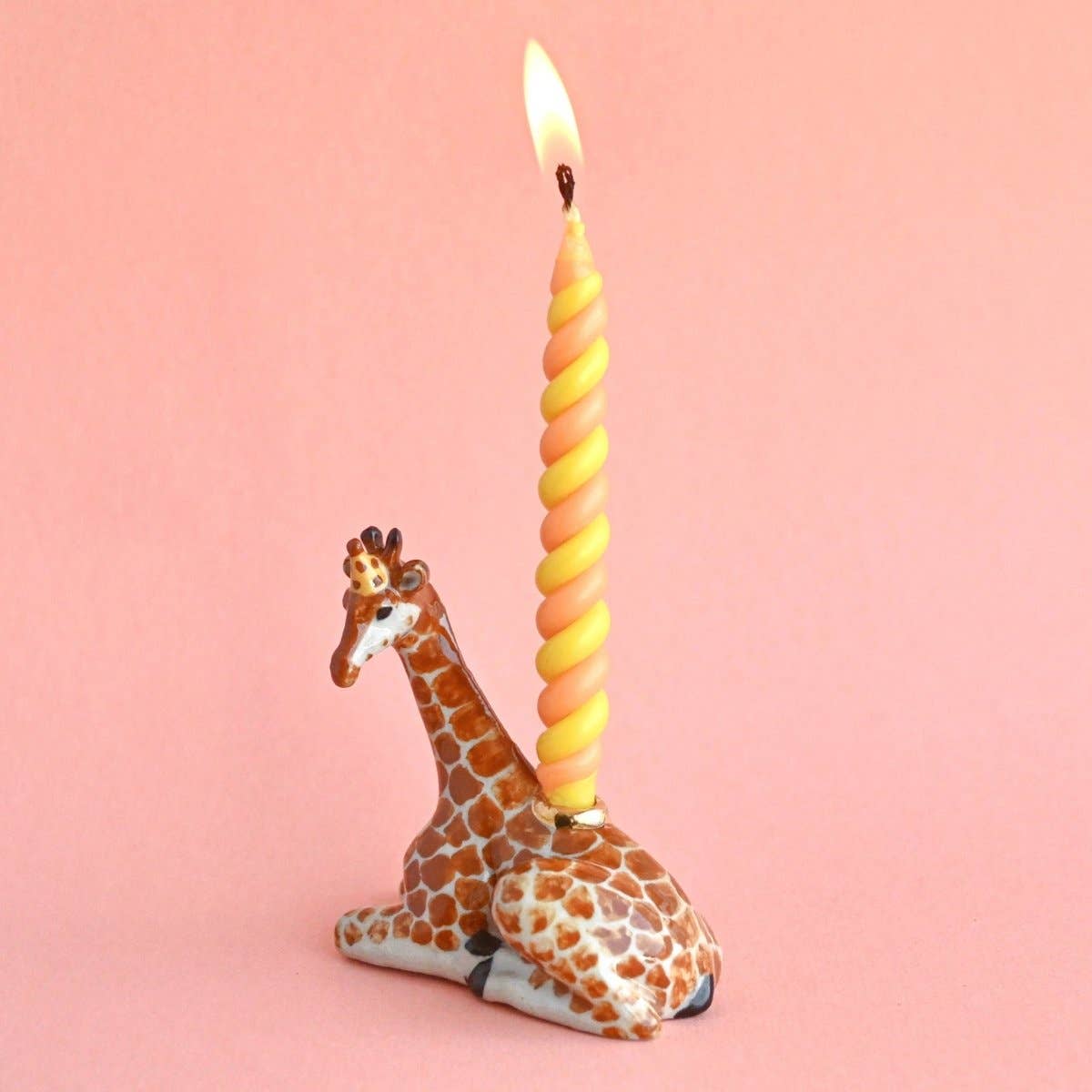 Camp Hollow Cake Topper; Giraffe (Hand-Painted Porcelain)