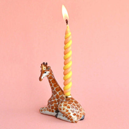 Camp Hollow Cake Topper; Giraffe (Hand-Painted Porcelain)