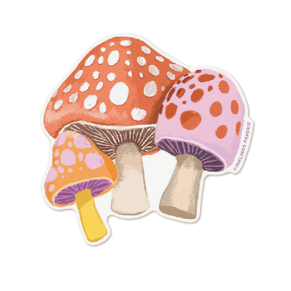 Vinyl Sticker; Mushrooms