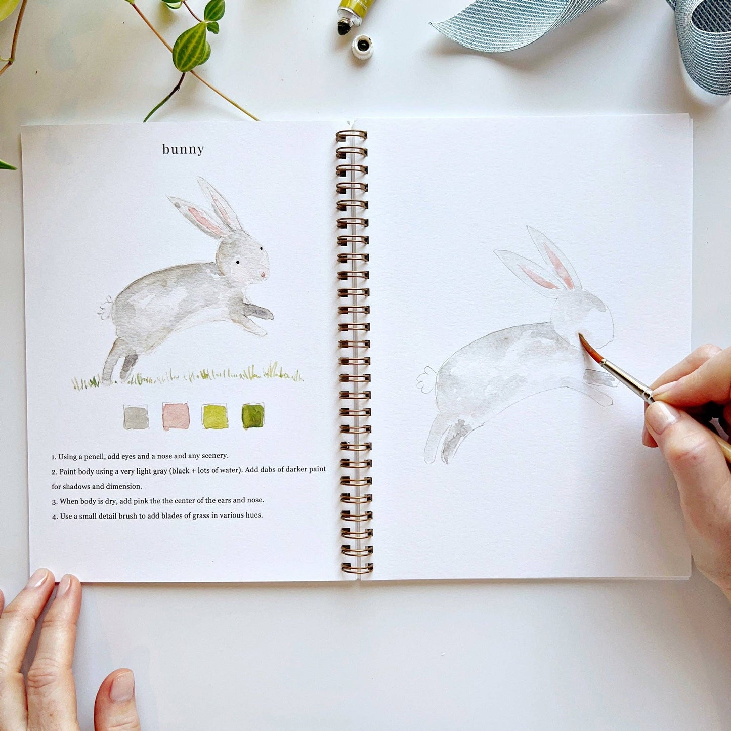 Watercolor Workbook; Animals By Emily Lex Studio