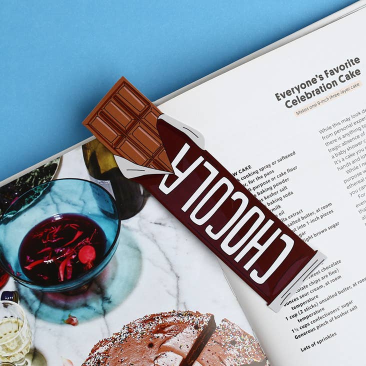 Die Cut Bookmark; Bar of Chocolate By Humdrum Paper