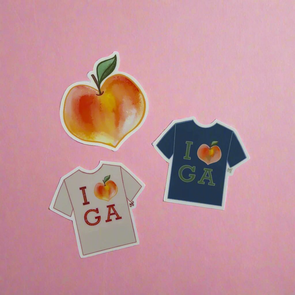 Vinyl Sticker; Peach Shirt - Made By Shellie