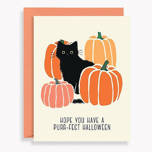 Halloween Card; Purrfect Halloween