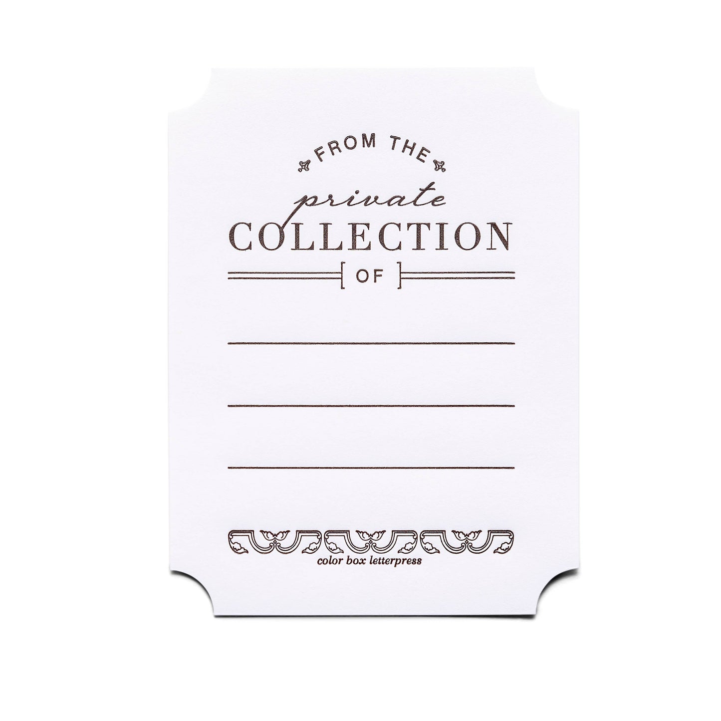 Bookplate Set; Private Collection (Set of 4)