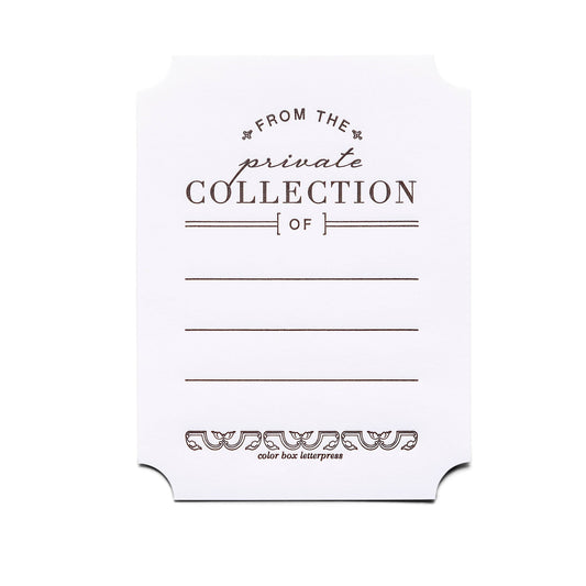 Bookplate Set; Private Collection (Set of 4)