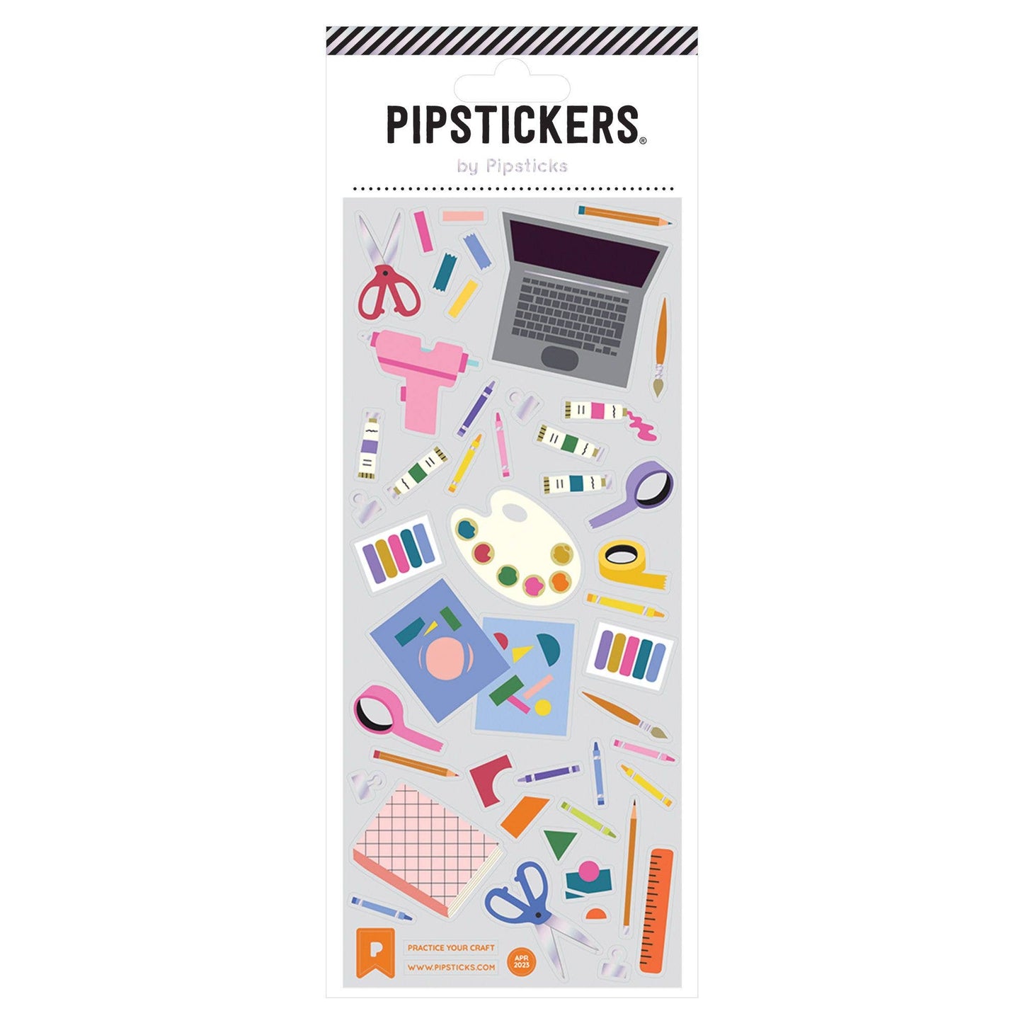 Pipsticks Sticker Sheet; Practice Your Craft