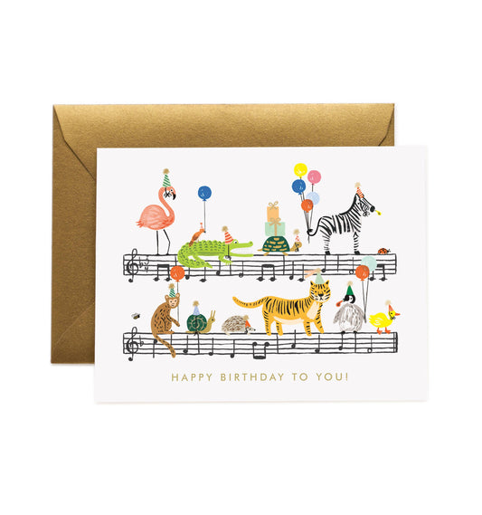 Rifle Paper Co. Birthday Card; Birthday Song