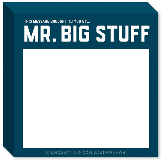 Memo Sticky Notepad; Mr. Big Stuff (Navy, 270 Sheets)