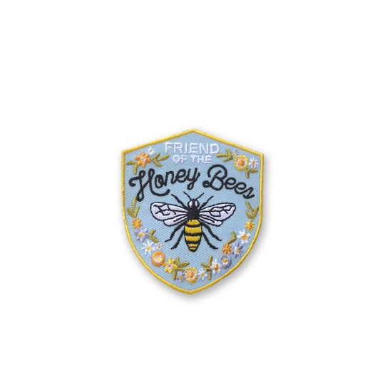 Embroidered Patch; Honey Bee By Antiquaria (Iron On)