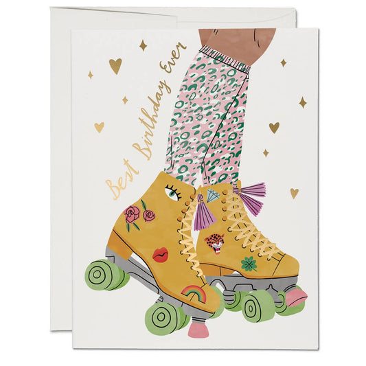 Birthday Card; Roller Skate