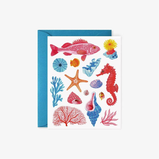 Greeting Card; Sea Creatures