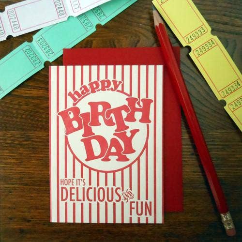 Birthday Card; Popcorn Package