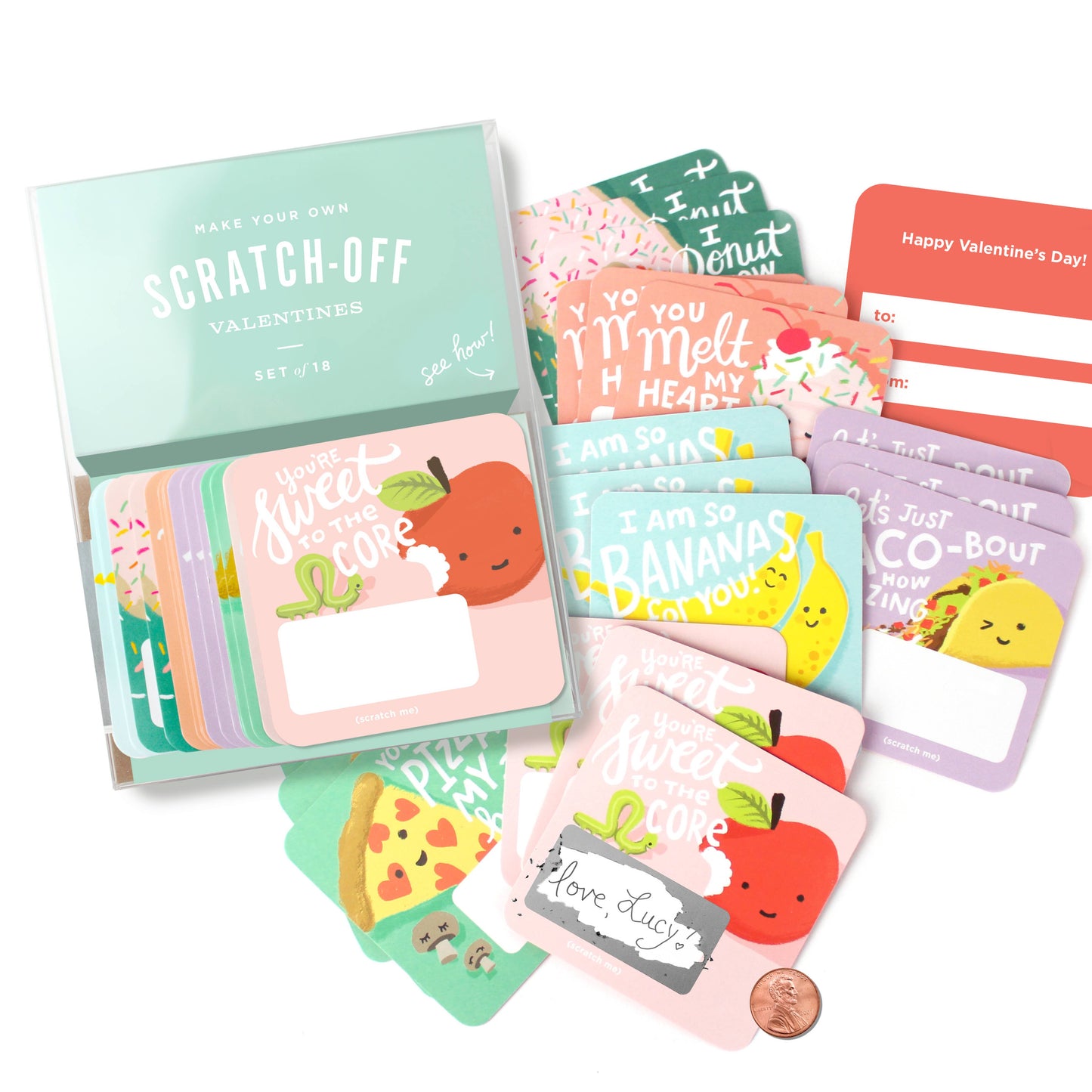 Scratch-Off Valentines - Snack Pack