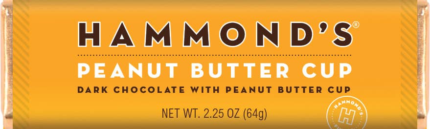 Hammond's Chocolate Bar; Peanut Butter Cup (Dark Chocolate, 2.25 oz)