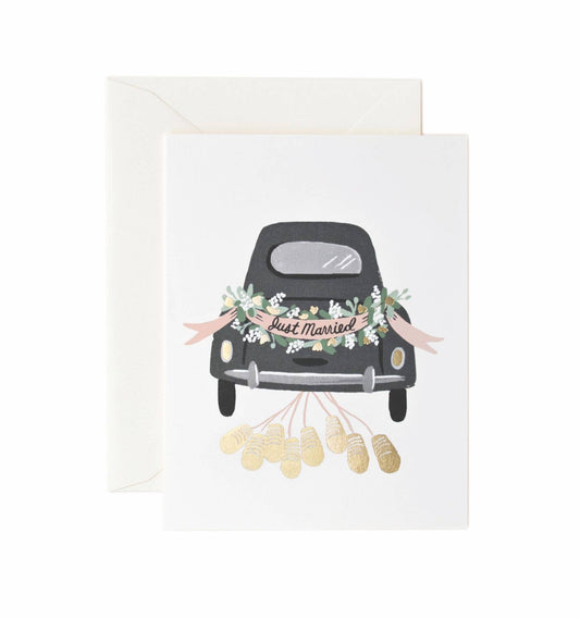 Rifle Paper Co. Wedding Card; Just Married Getaway