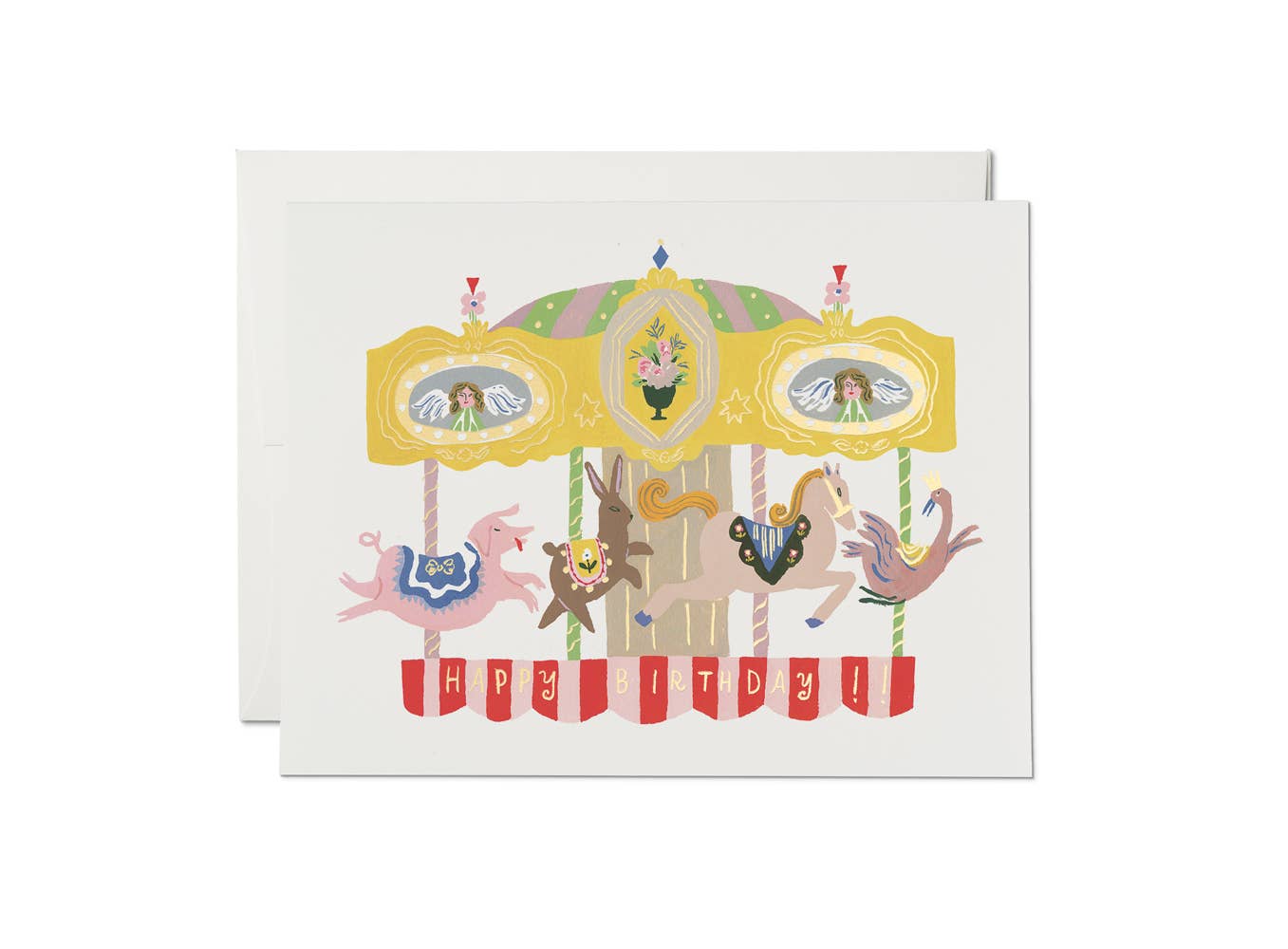 Birthday Card; Merry-Go-Round