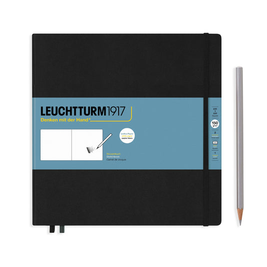 LEUCHTTURM1917 Sketchbook - 150g/m² Paper Plain: Square / Black