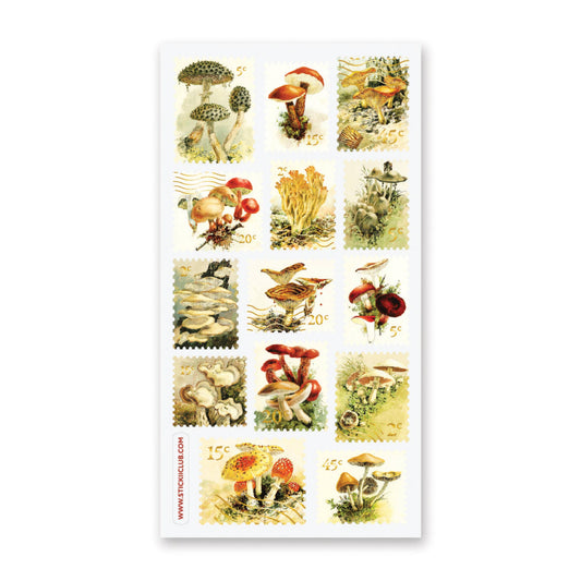 Stickii Mushroom Stamps Sticker Sheet